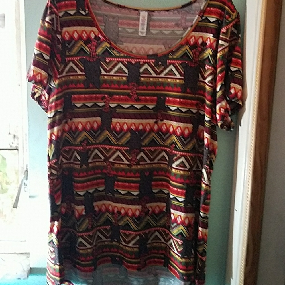 XL Lularoe Classic Tee Scottie Print-Festive!